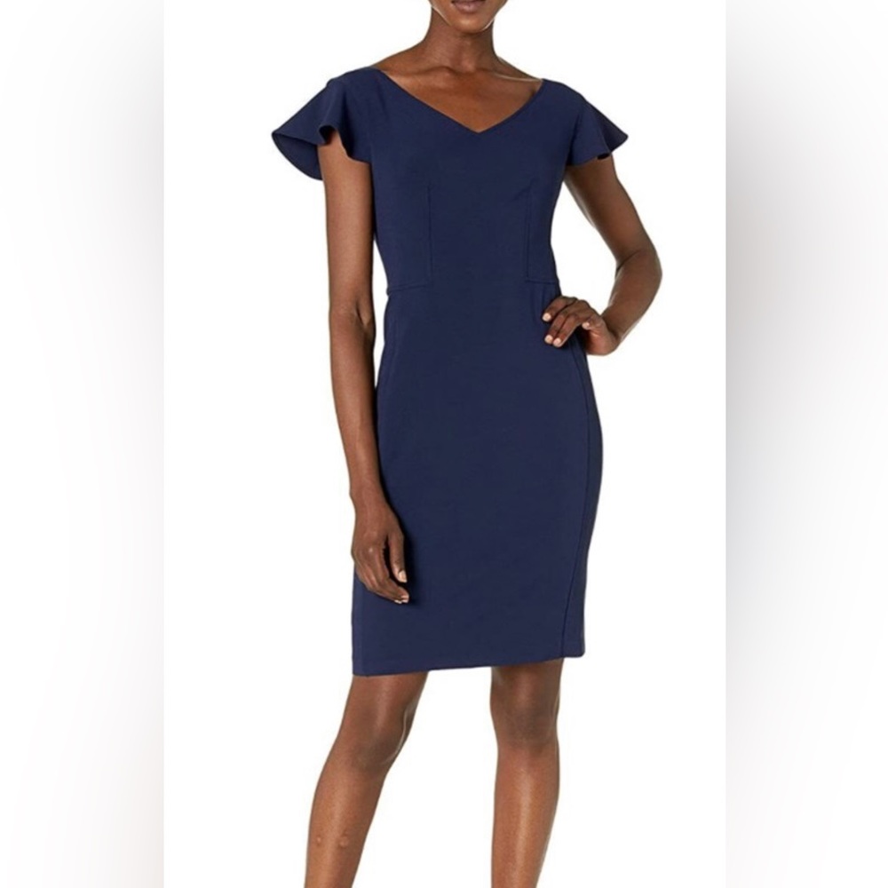 Lark & Ro | Flutter Sleeve Sheath Dress NWT
